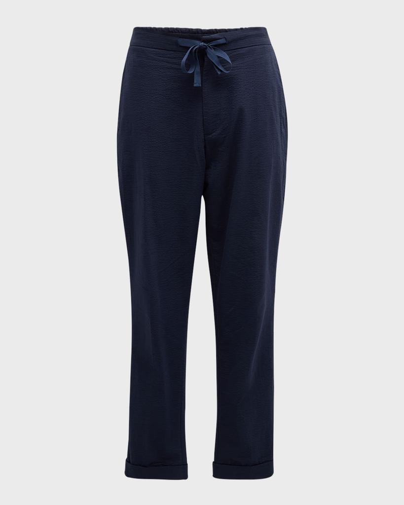 Officine Generale Men's Joseph Cotton Seersucker Pants