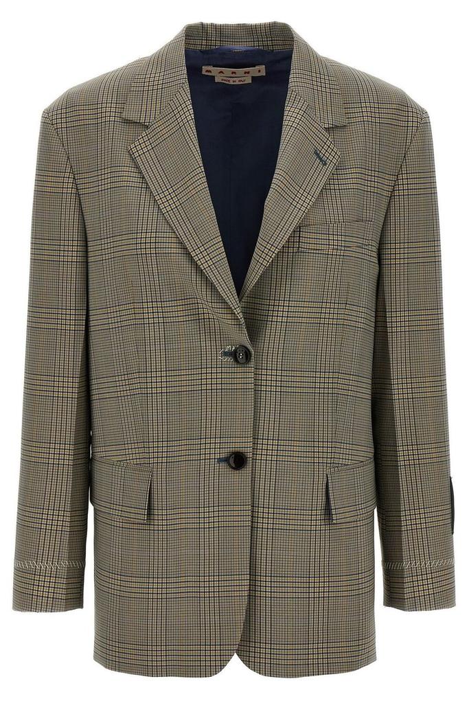 Marni Black Stretch Polyester Blend Blazer - Jackets
