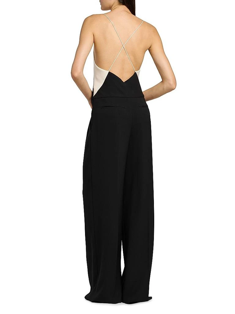 Tom Ford Two-Toned Stretch-Silk Camisole Jumpsuit 5