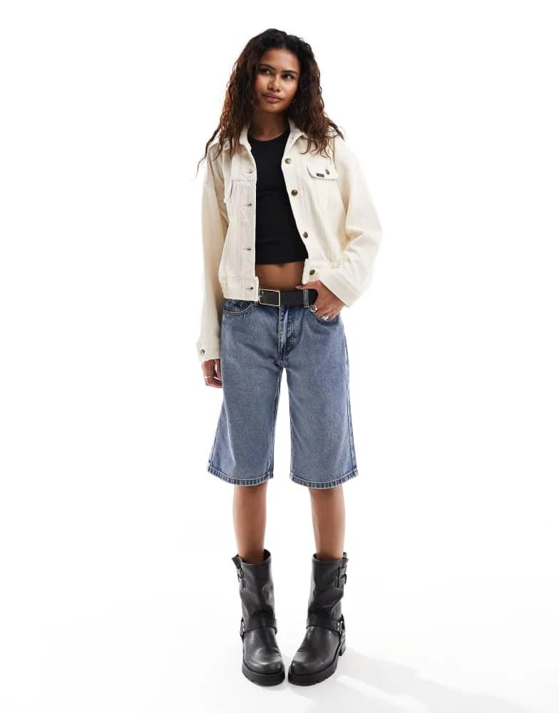 LEE Lee batwing cord Rider jacket in cream 4
