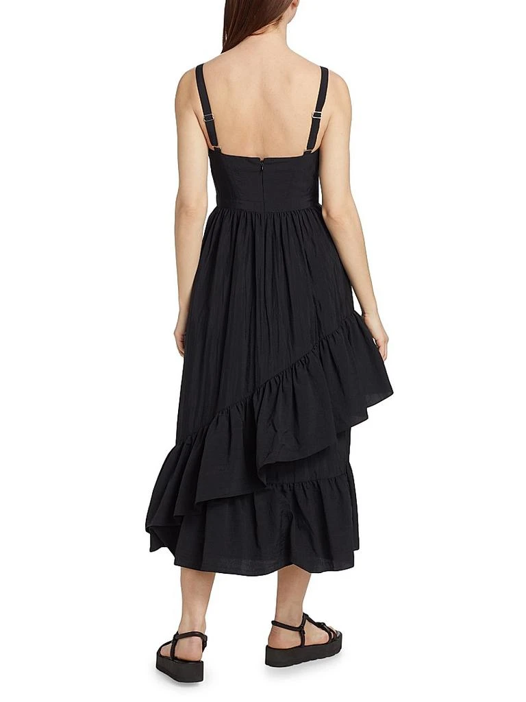 Cinq à Sept Amy Asymmetric Ruffle Midi-Dress 5