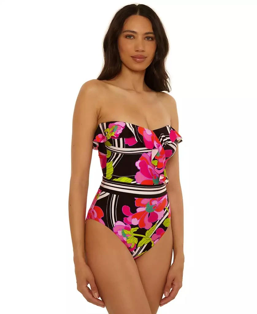 Trina Turk Women's Bougainvillea Ruffle Detail One-Piece Swimsuit 6