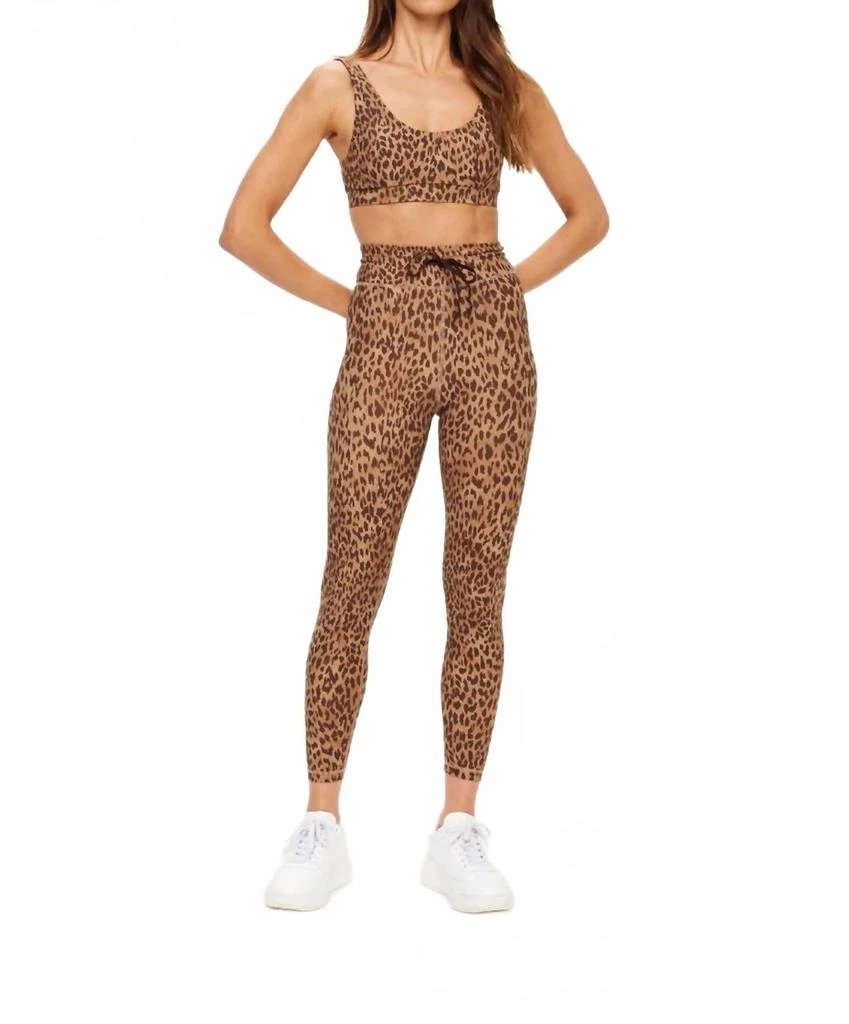 The Upside Panthera Scoop Neck Bra In Leopard 1