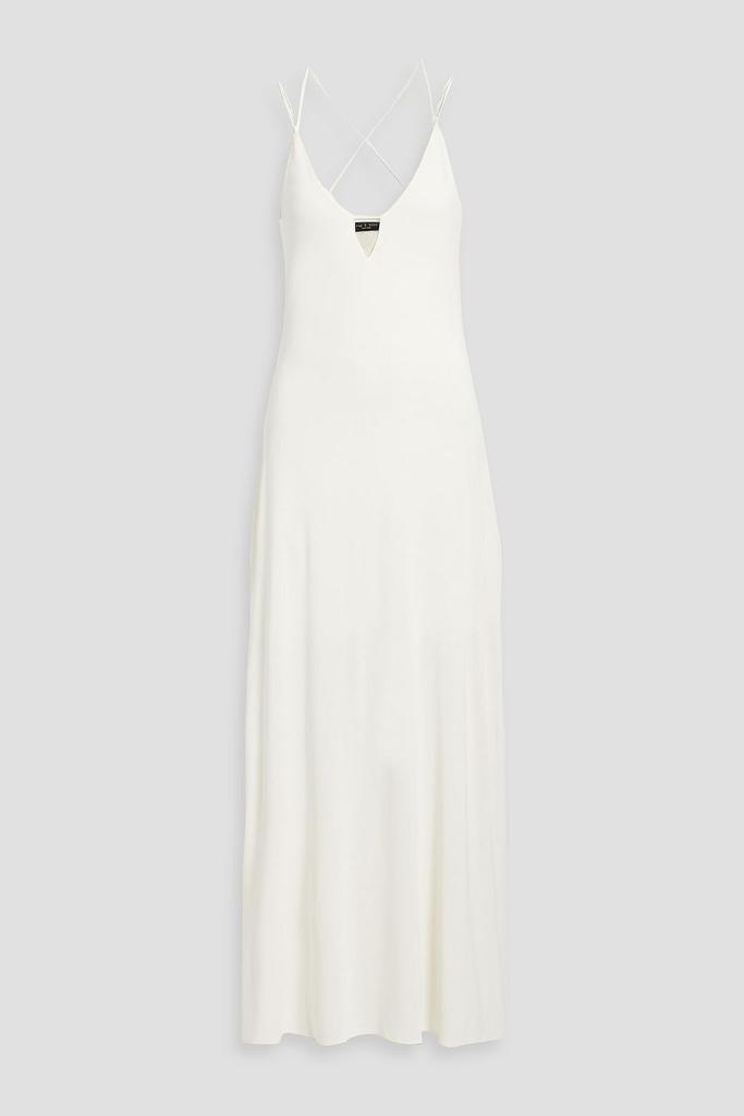 RAG & BONE Christy cutout modal-blend jersey maxi slip dress