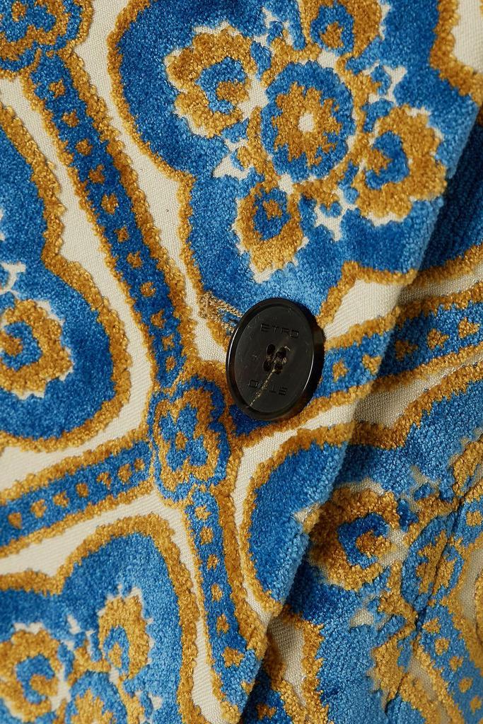 ETRO Double-breasted velvet-jacquard coat - Coats - Compare
