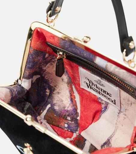 Vivienne Westwood Granny Frame Orb velvet tote bag 3