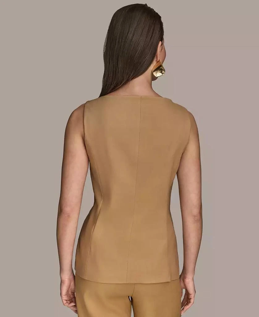 Donna Karan Women's Linen-Blend Vest, Regular & Petite 2