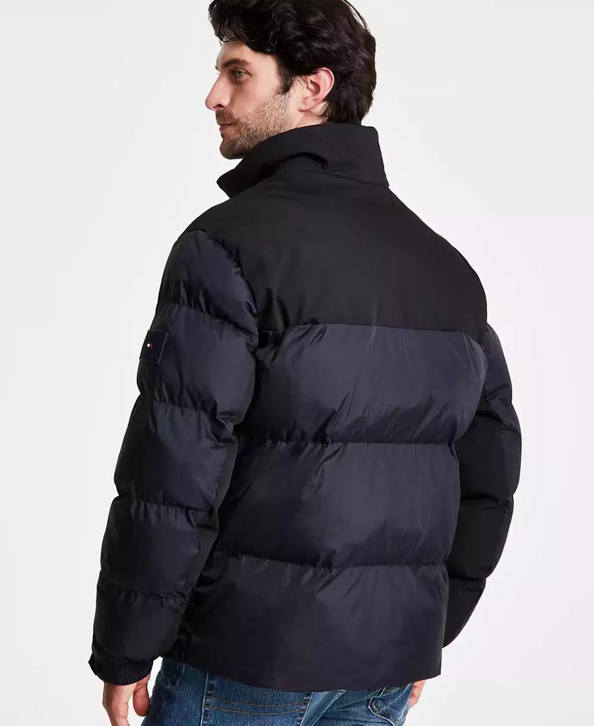 Tommy Hilfiger Men's Mixed-Media Puffer Jacket