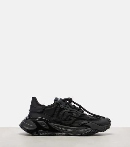 Dolce
Gabbana Fast leather-trimmed sneakers 4
