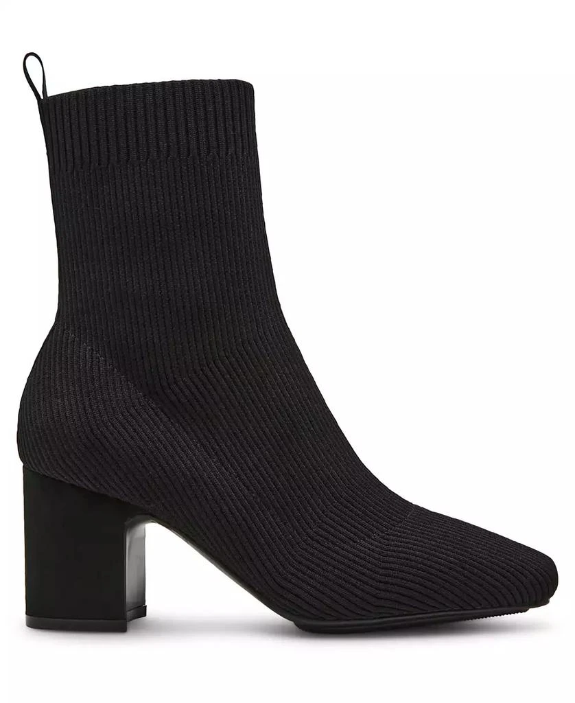 Anne Klein Women's Tessel Block Heel Knit Dress Booties 2