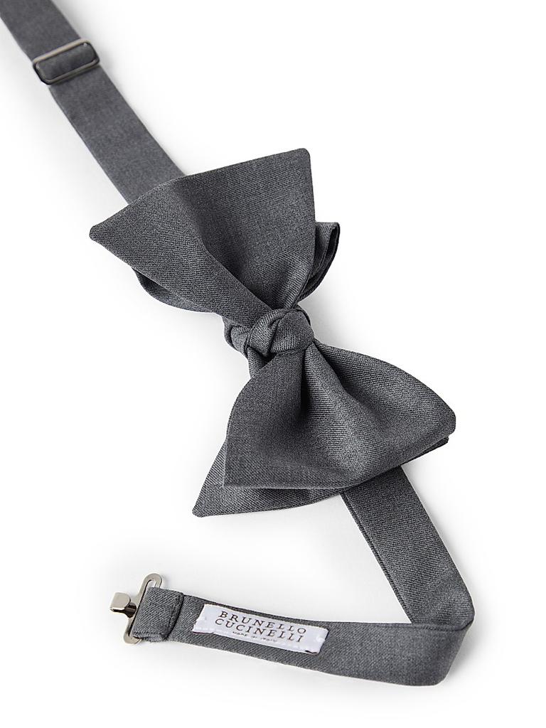 Brunello Cucinelli Virgin Wool and Silk Twill Bow Tie