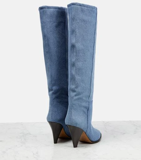 Isabel Marant Ririo denim knee-high boots 3