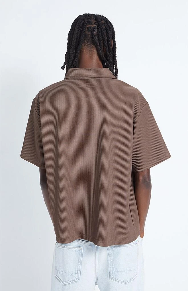 PacSun Ribbed Woven Button Down Shirt 3