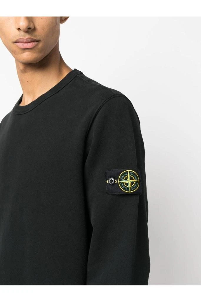 undefined Garment Dyed Cotton Sweatshirt Black 5