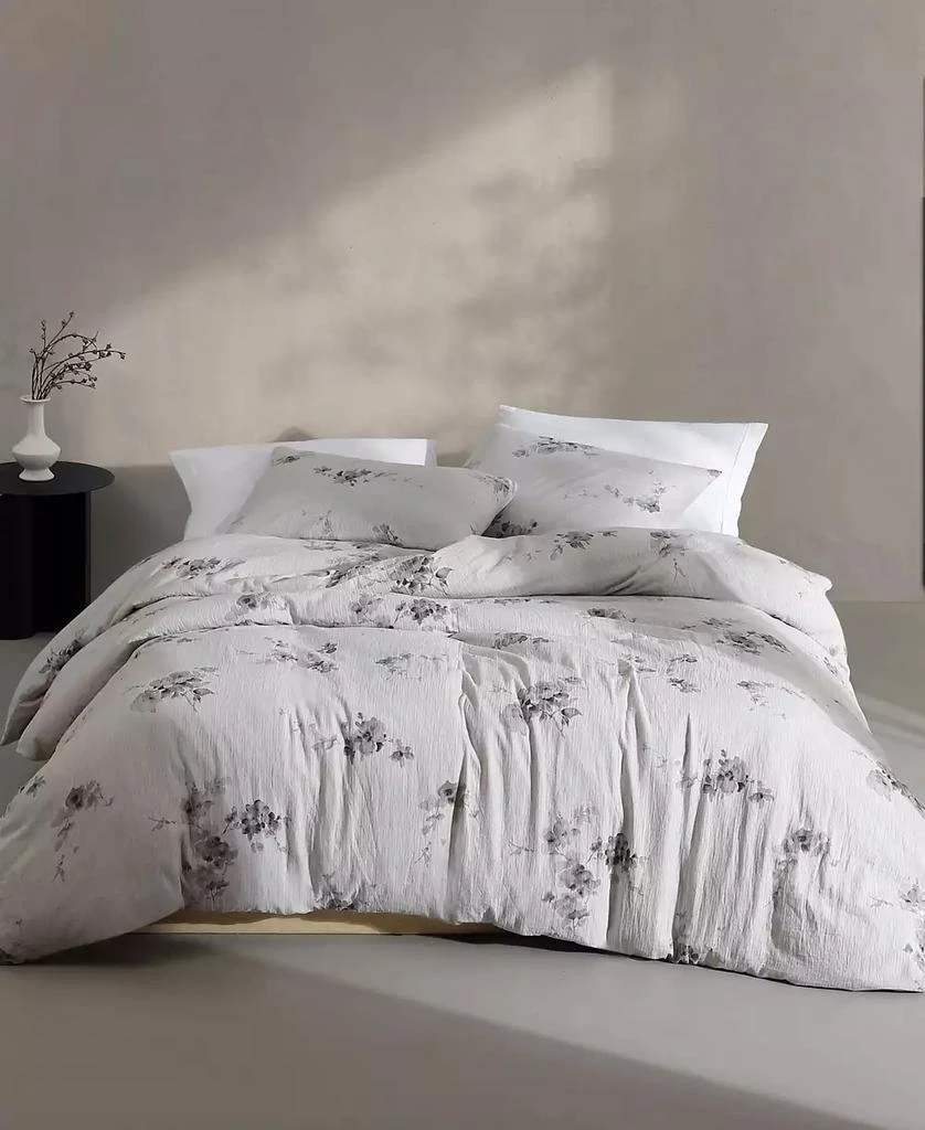 Calvin Klein Aquarelle Floral Cotton Melange Gauze 3 Piece Comforter Set 1