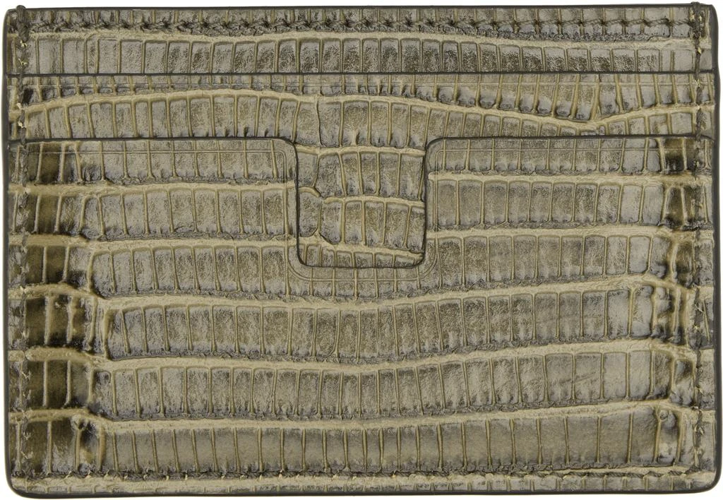 Tom Ford Khaki T Line Card Holder 2