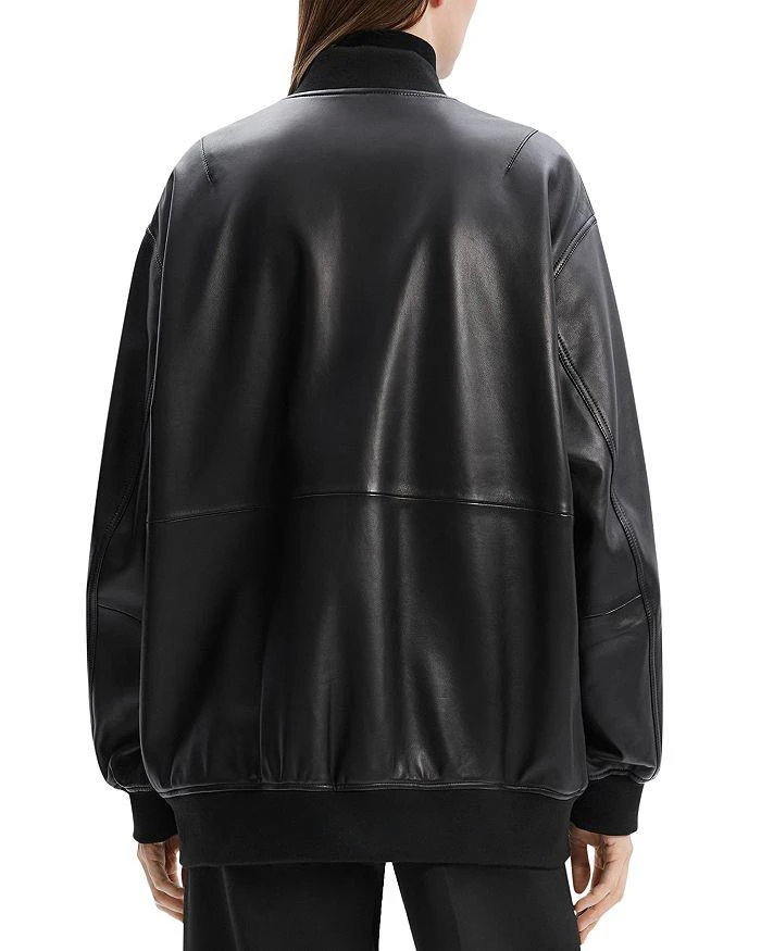 Theory Oversized Leather Flight Jacket 3