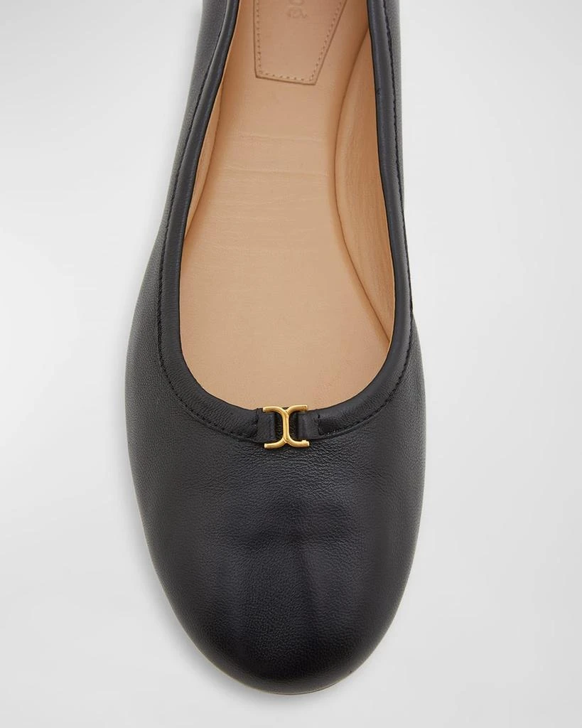 Chloé Marcie Leather Ballerina Flats 4