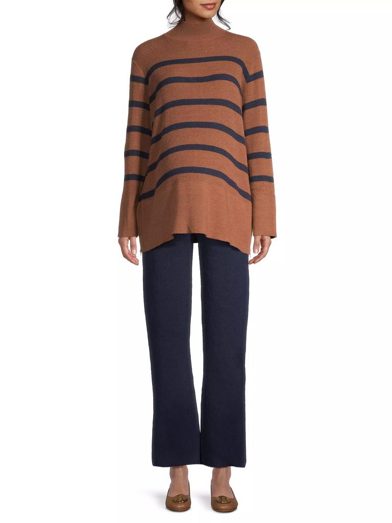 Nom Maternity Sarabeth Striped Maternity Sweater