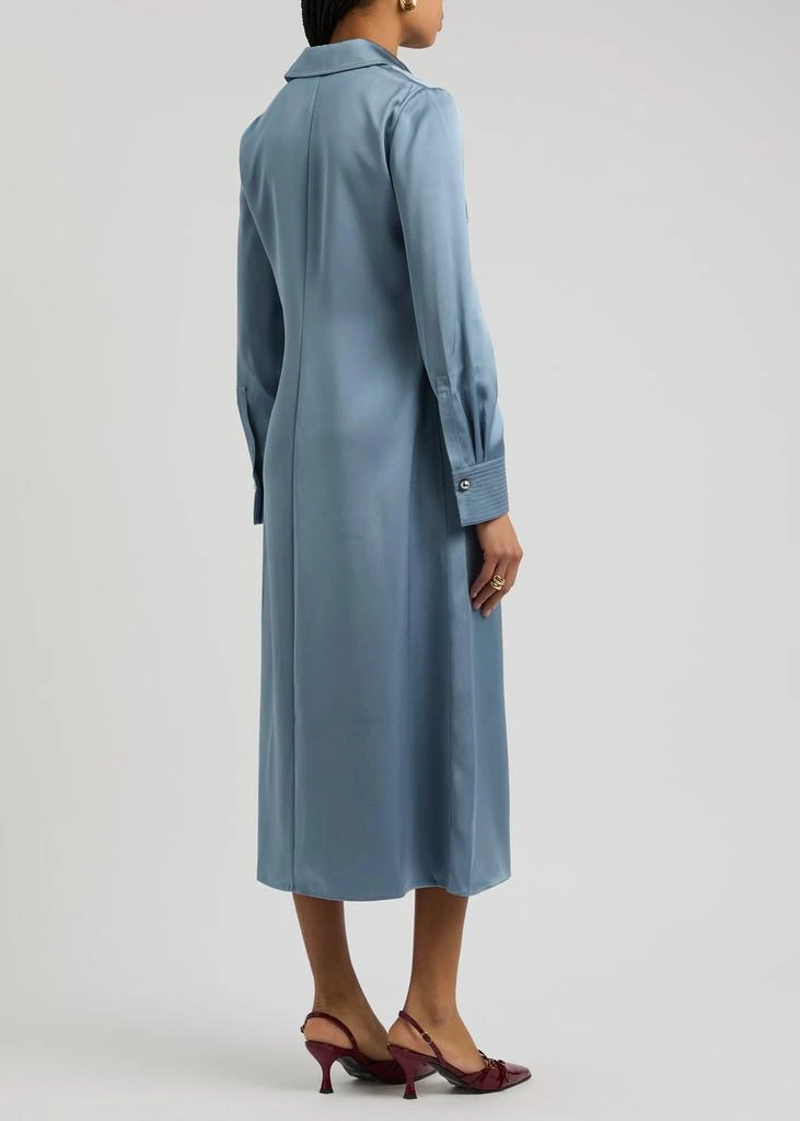 Stine Goya Satin midi shirt dress 3