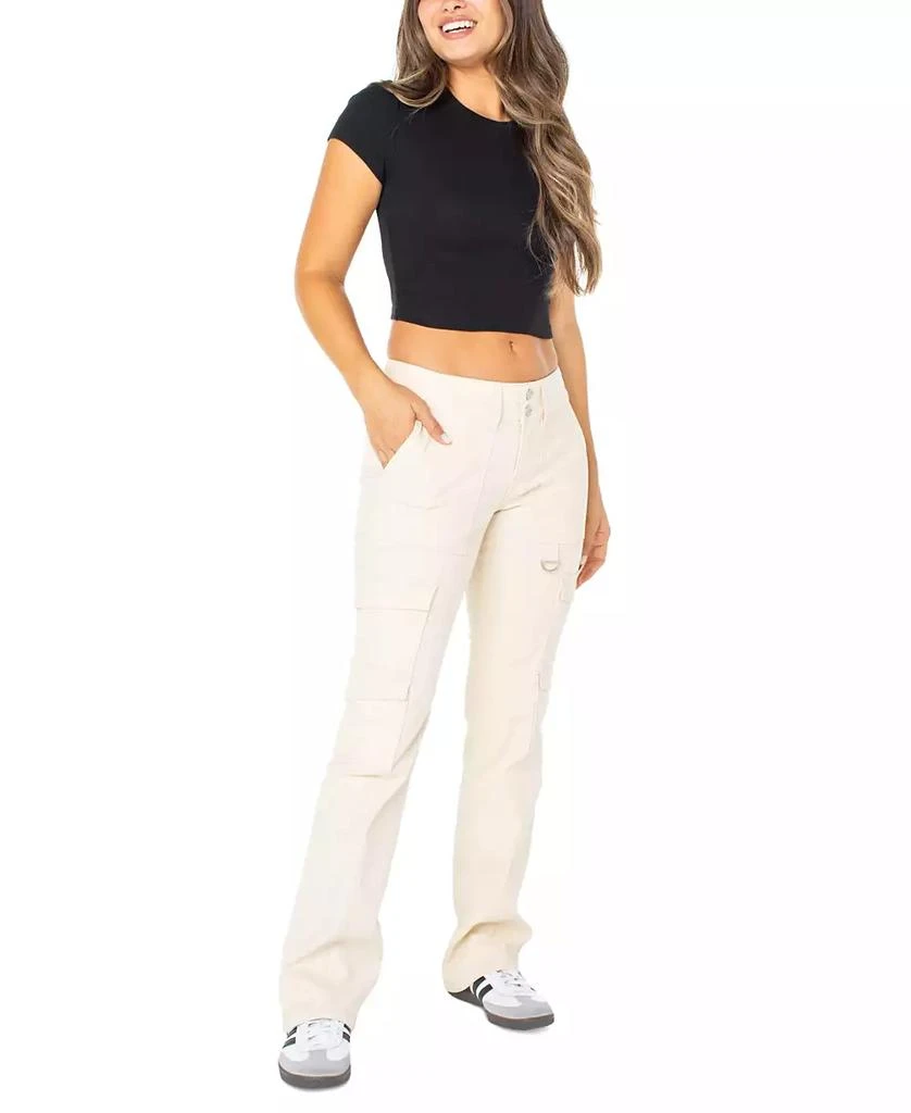 Celebrity Pink Juniors' Low-Rise Bootcut Cargo Pants 1