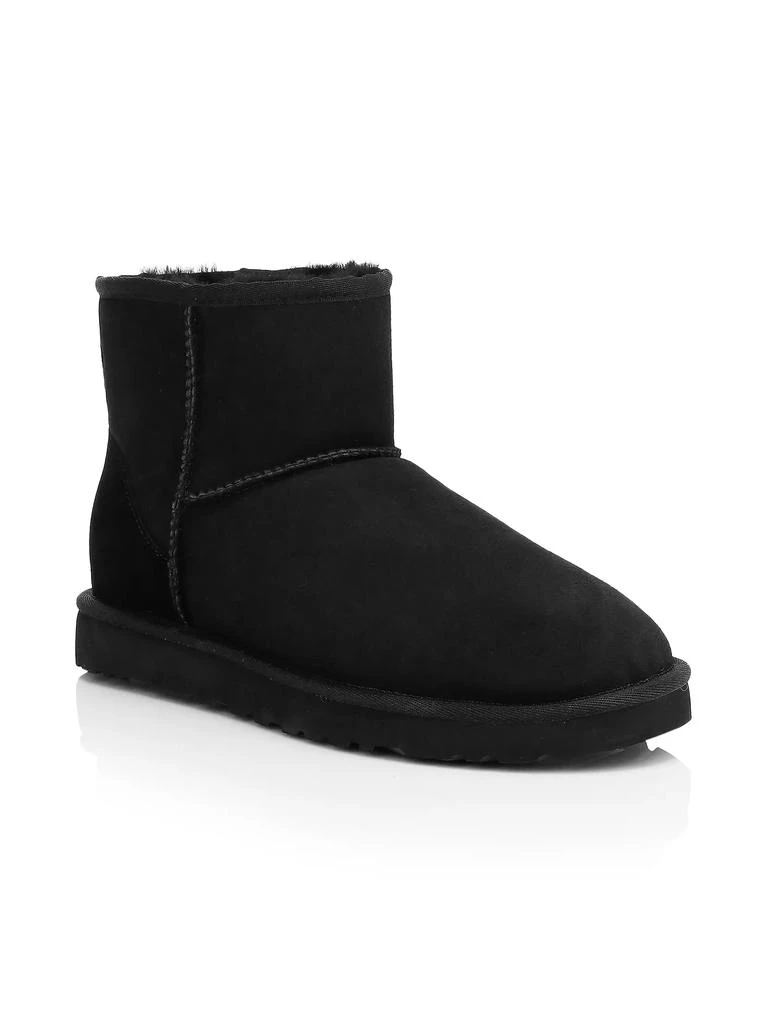 UGG Classic Heritage Suede & Shearling Classic Mini Bomber Boots 2