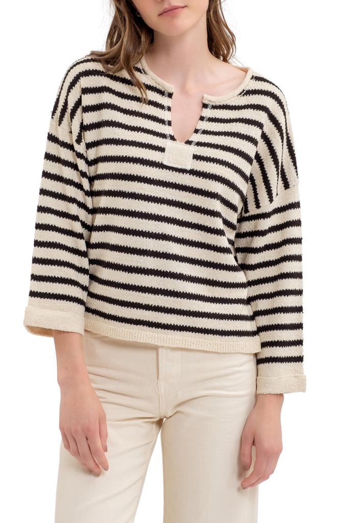 Blu Pepper Stripe Sweater