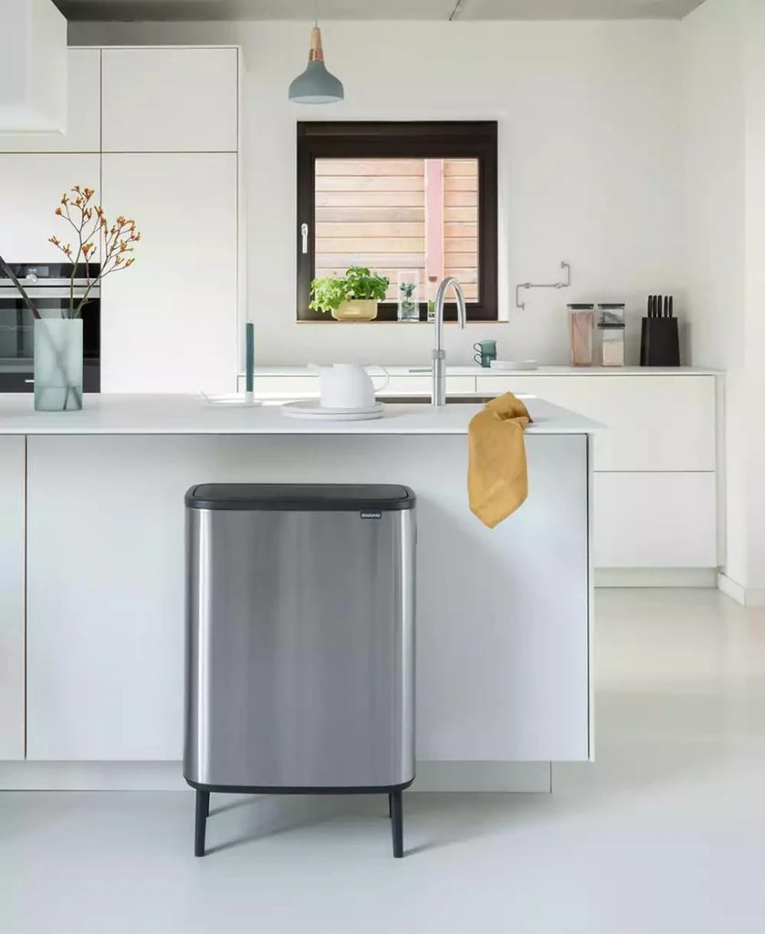 Brabantia Bo Touch Top Hi Dual Compartment Trash Can, 2 x 8 Gallon, 2 x 30 Liter 6