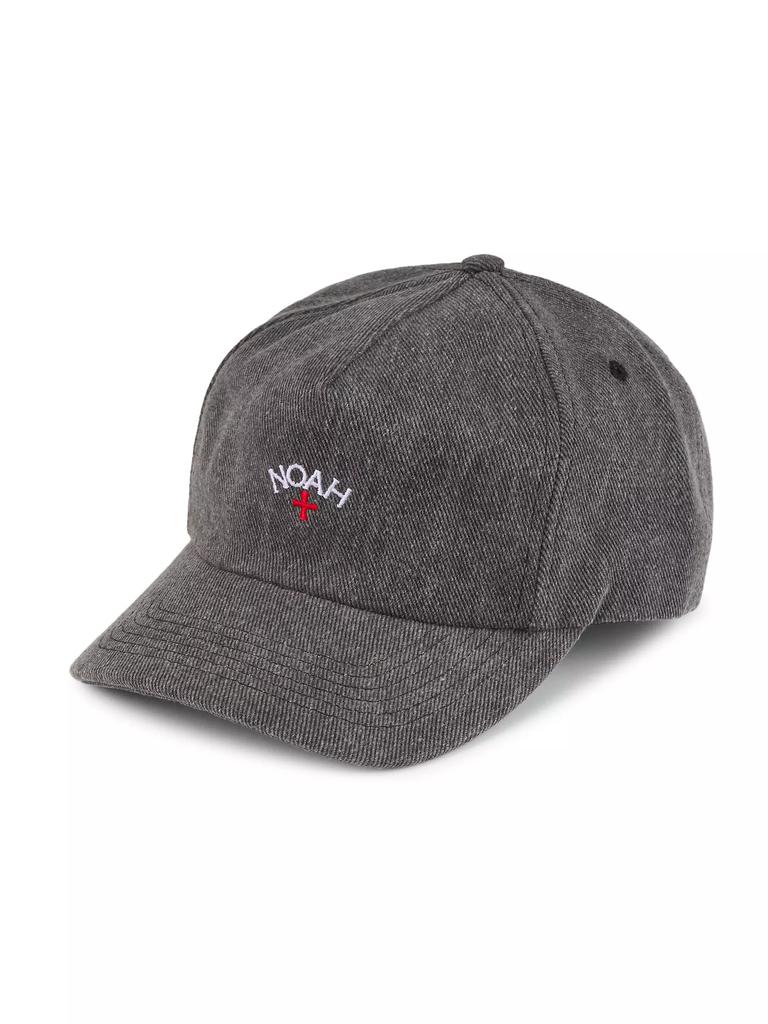 Black Classic Core Logo 6-Panel Cap by Noah on Sale