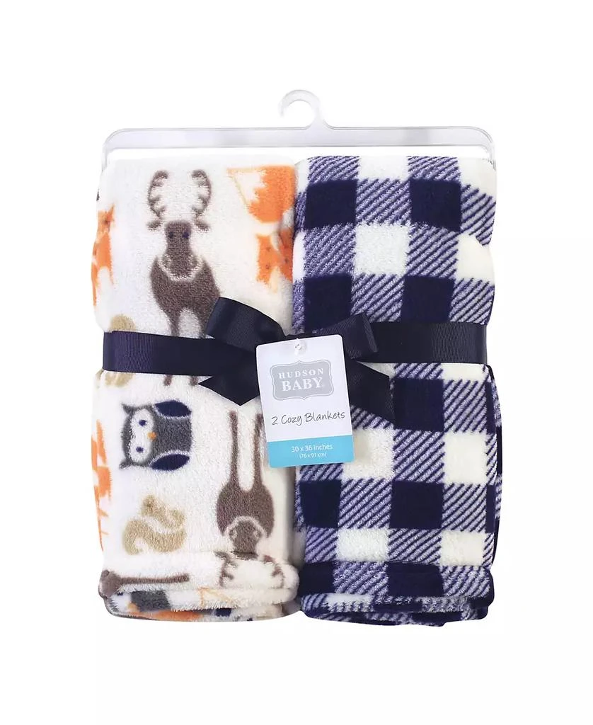 Hudson Twin Pack of Ultra-Soft Fleece Blankets 2