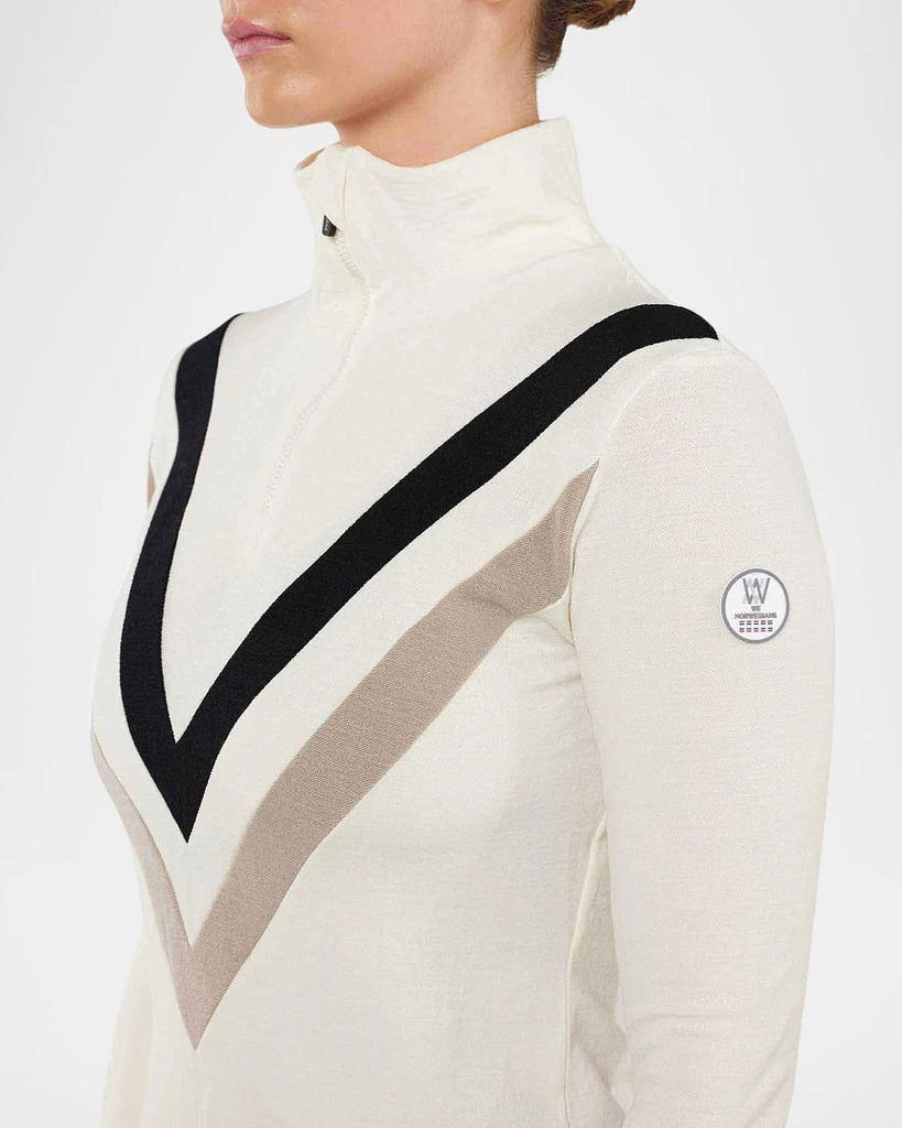 WE NORWEGIANS Voss Chevron Quarter-Zip Pullover 3
