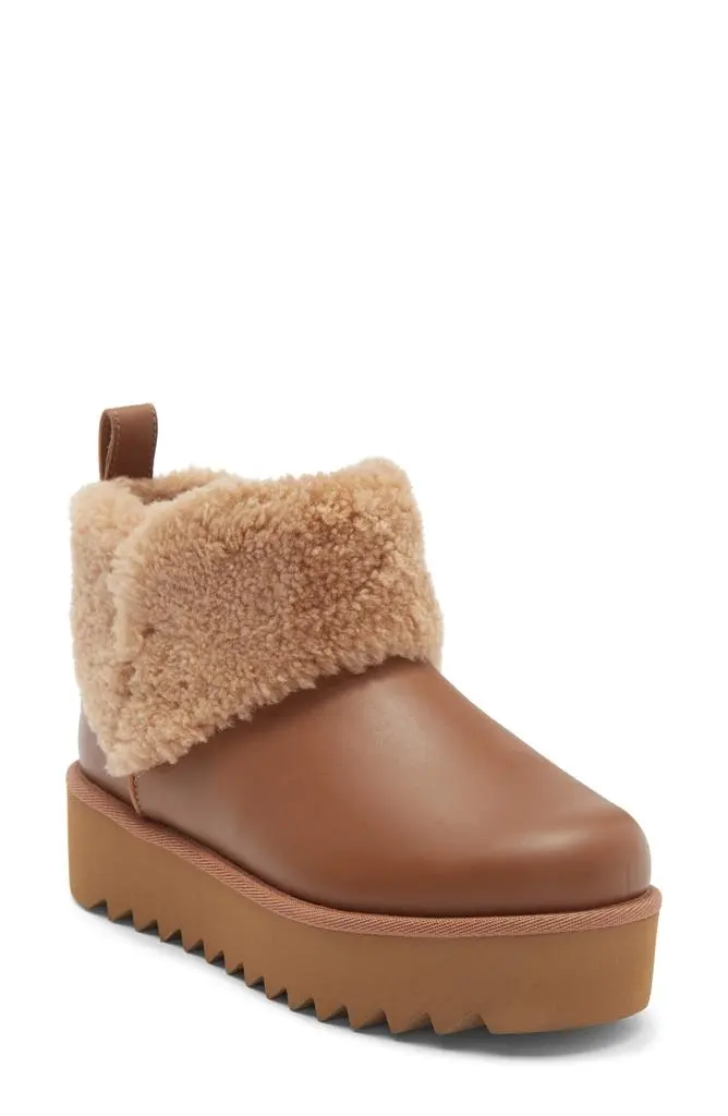 UGG UGG® Ultra Mini Alina Curled Genuine Shearling Platform Boot