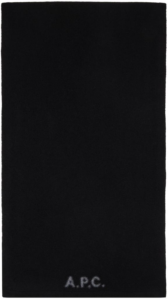 A.P.C. Black William Scarf