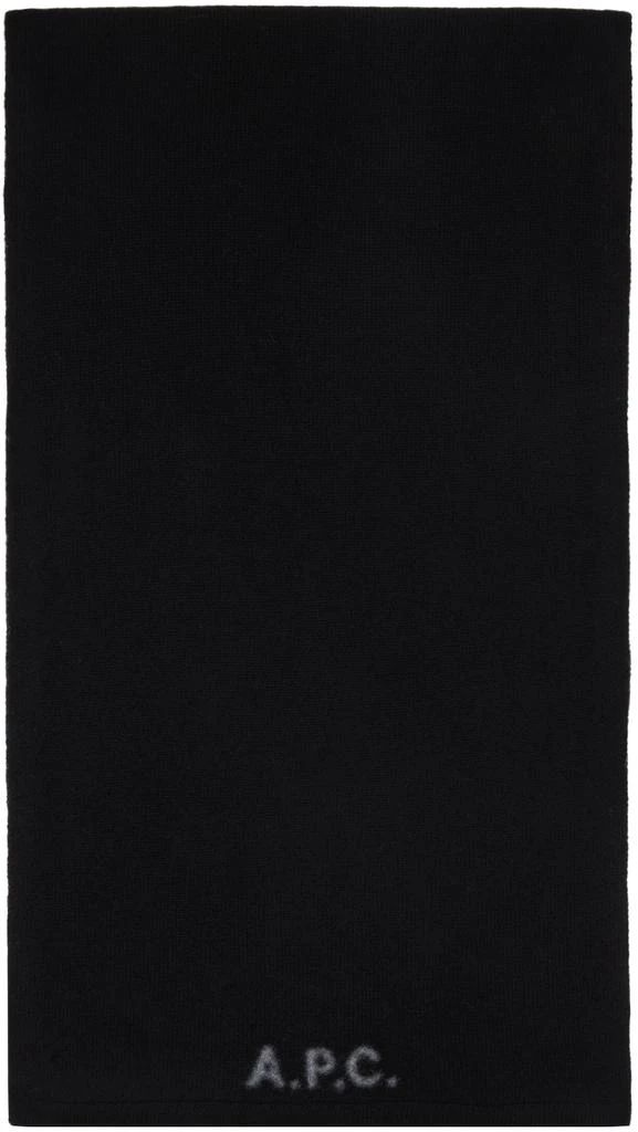 A.P.C. Black William Scarf 1