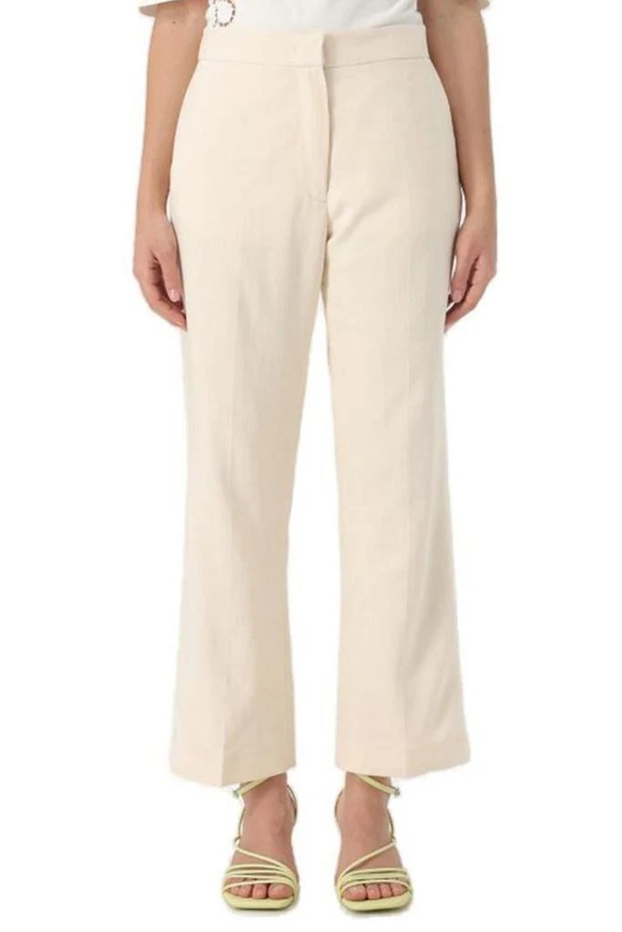 MSGM MSGM Mid-Rise Flared-Leg Trousers 1