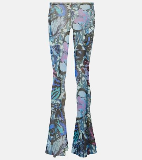 Jean Paul Gaultier Papillon jersey flared pants 1