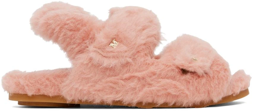Max Mara Pink Teddy Sandals 1