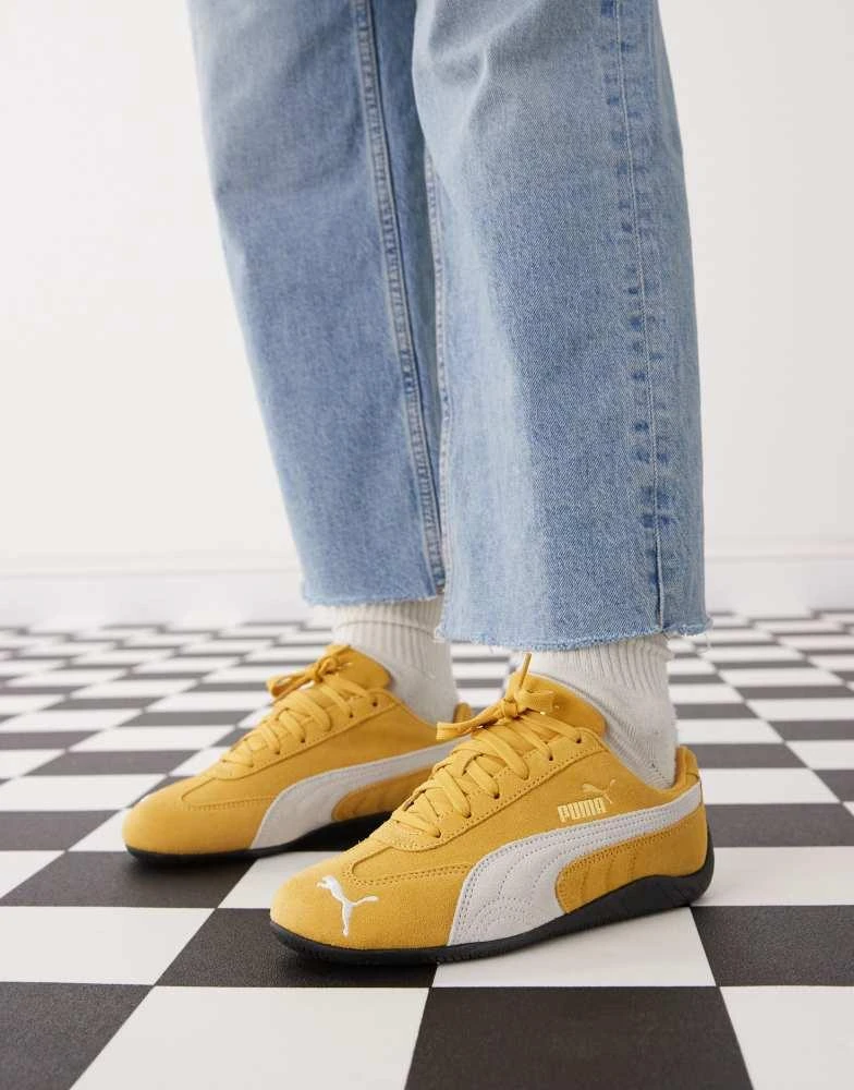 Puma Puma Speedcat OG trainers in yellow and white 3