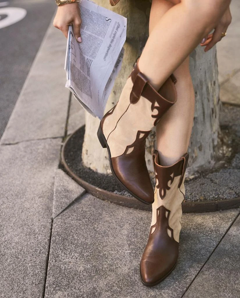 Toral Bottes Molly Choco & Beige 3