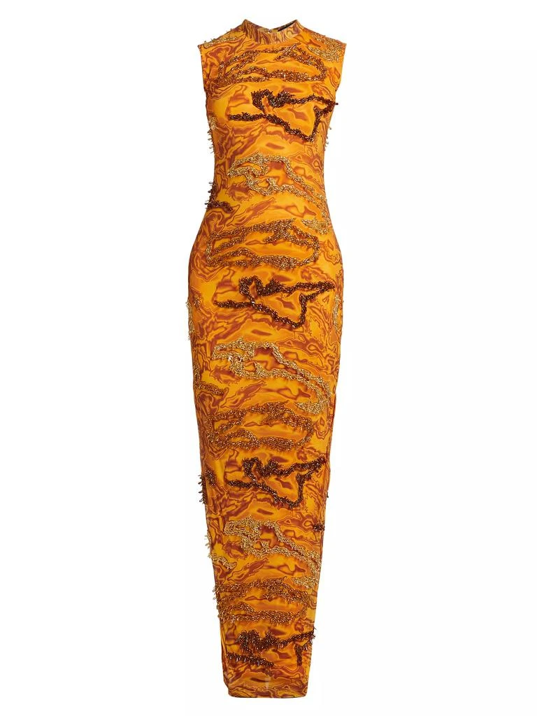 Onalaja Zusi Evergreen Column Maxi Dress 1