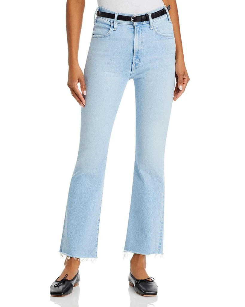 MOTHER The Hustler Fray High Rise Ankle Jeans in Ball in Your Court 1