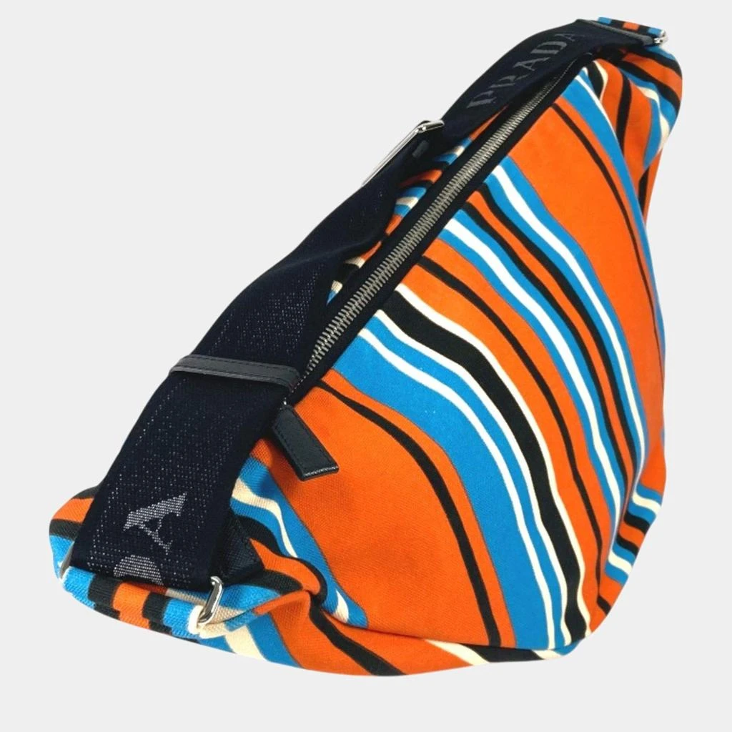 Prada Prada Orange Blue x Black stripe crossbody Bag 5