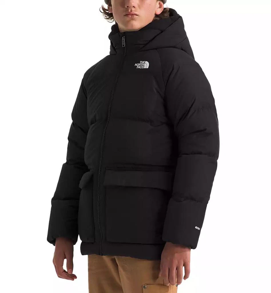 The North Face Big Boys North Quilted Fleece-Lined Full-Zip Hooded Short Down Parka