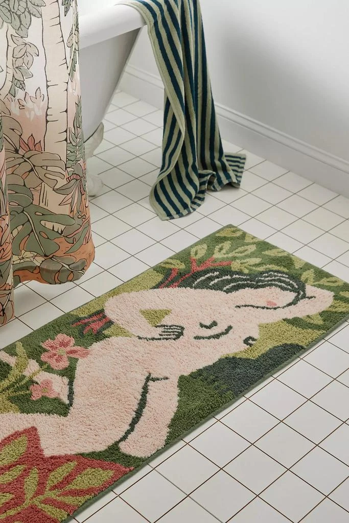 Urban Outfitters Nude Landscape Runner Tufted Bath Mat 1