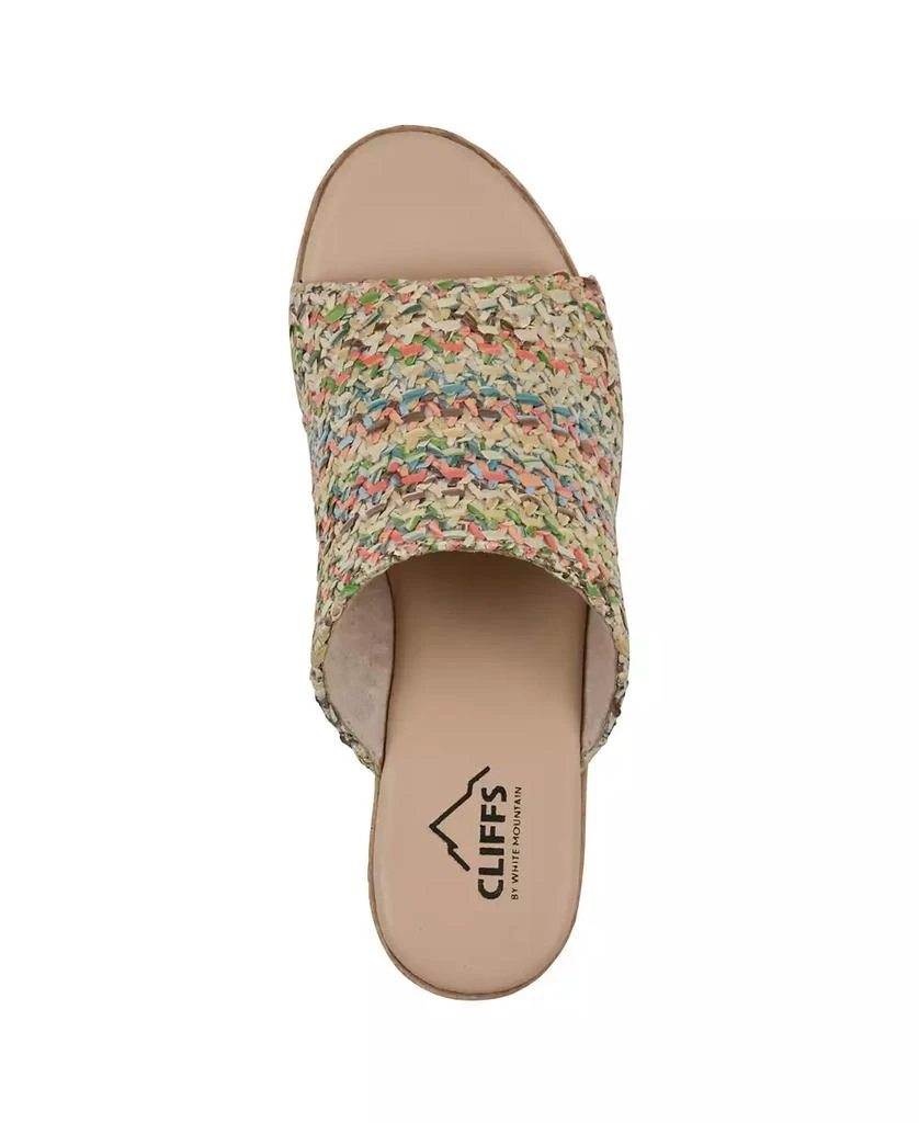 White Mountain Women's Biando Wedge Slip-On Sandals 4