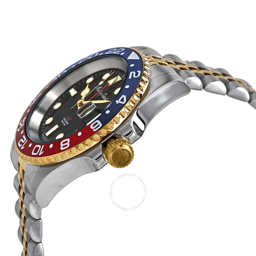 Mathey-Tissot Rolly Vintage GMT Two-tone Black Dial Pepsi Bezel Men's Watch H903BBR 2
