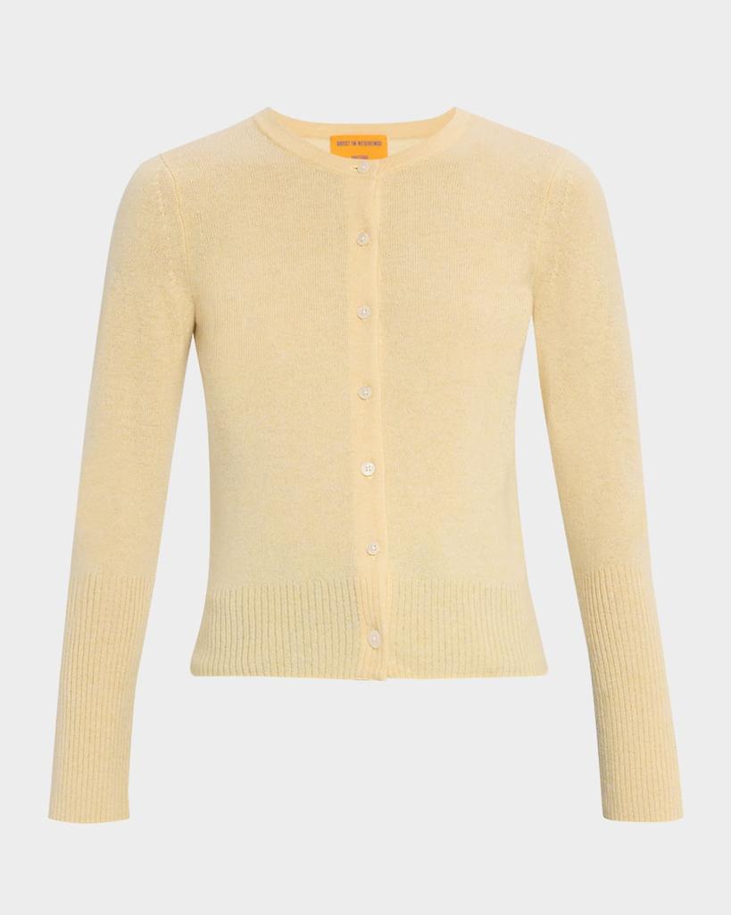 トップス MIU MIU Mohair Knit Cardigan Miu Miu Mohair Logo Cardigan in Astrale | FWRD
