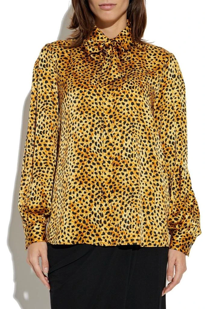 Versace Versace Leopard-Printed Long-Sleeved Shirt 2