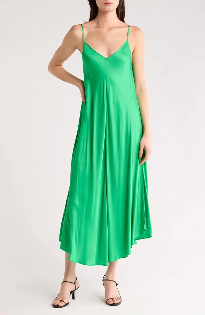 L'Agence Lorraine Sleeveless Trapeze Midi Dress 1