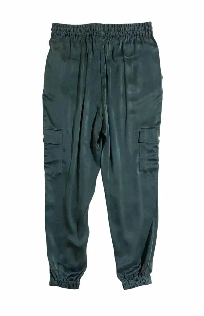 Joie Silk Jogger Pants Emerald Green 2